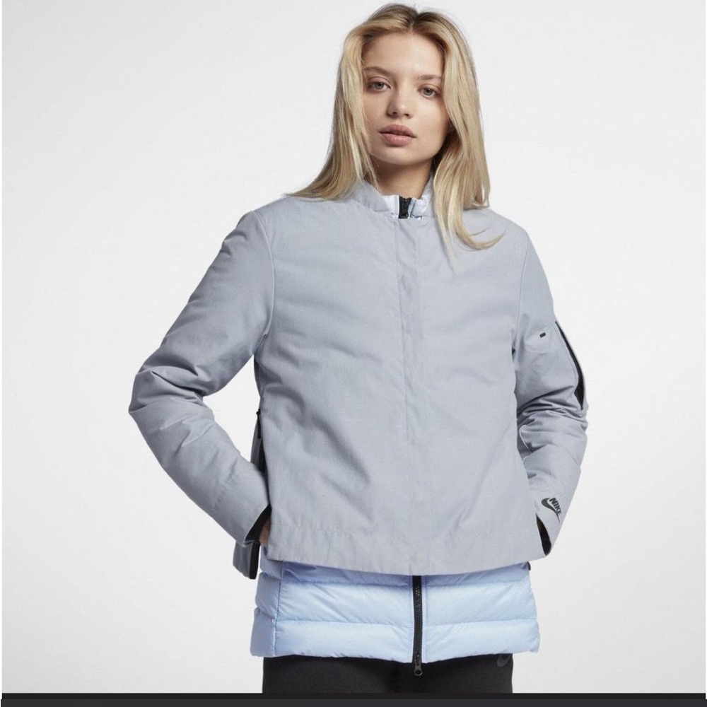 Nike Women’s Light Blue 3-in-1 Jacket - with Down Insulated layer and Shell